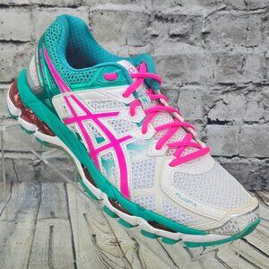 ASICS Gel-Kayano 21 Women’s Size 9 Running Shoes T4H7N Teal White Pink NEW Tags